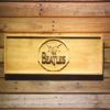 The Beatles Logo in Bass Drum Wood Sign