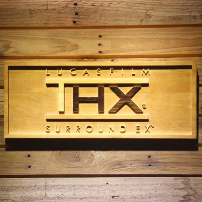 THX Surround EX Wood Sign neon sign LED