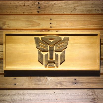 Transformers Autobots Icon Wood Sign neon sign LED