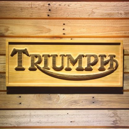 Triumph Old Logo Wood Sign neon sign LED