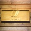 United Airlines Tulip Logo Wood Sign
