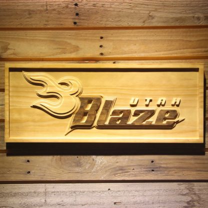 Utah Blaze Wood Sign - Legacy Edition neon sign LED