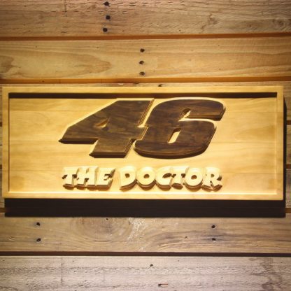 Valentino Rossi 46 The Doctor Wood Sign neon sign LED