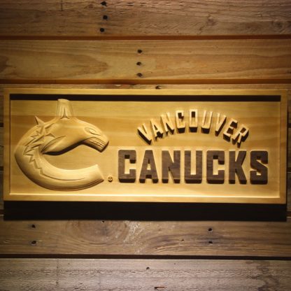 Vancouver Canucks Wood Sign neon sign LED