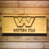 Western Star Wood Sign