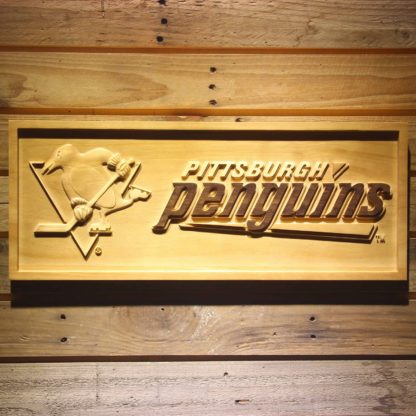 Pittsburgh Penguins Wood Sign neon sign LED