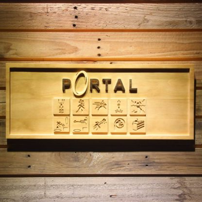 Portal Wood Sign neon sign LED