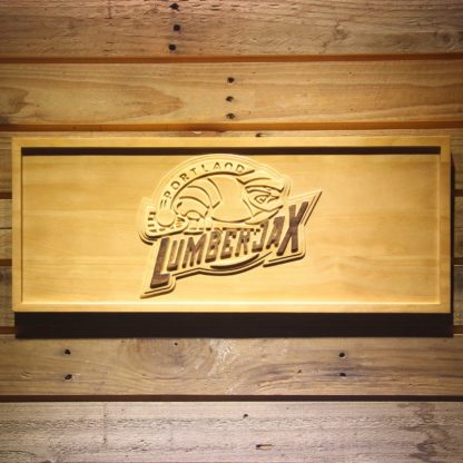 Portland Lumberjax Wood Sign - Legacy Edition neon sign LED