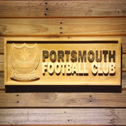 Portsmouth Football Club Wood Sign - Legacy Edition neon sign LED