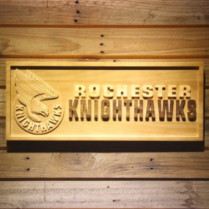 Rochester Knighthawks Wood Sign neon sign LED