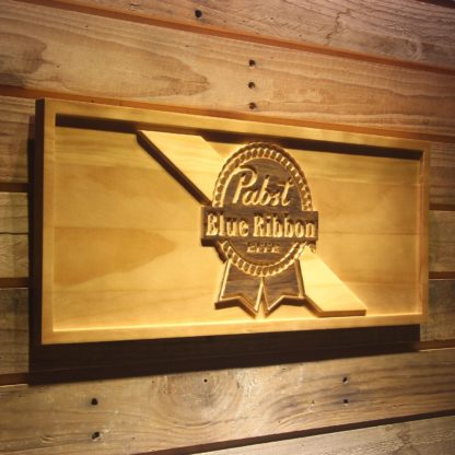 Pabst Blue Ribbon Wood Sign neon sign LED