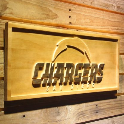 San Diego Chargers 2007-2016 B Wood Sign - Legacy Edition neon sign LED