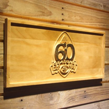 San Francisco 49ers 60th Anniversary Logo Wood Sign - Legacy Edition neon sign LED