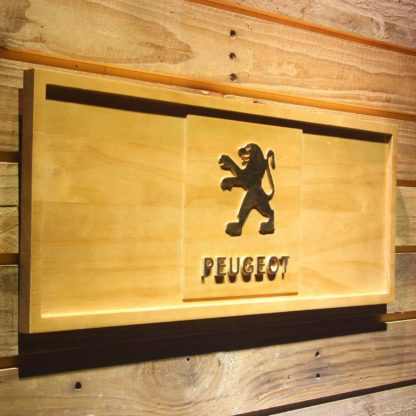 Peugeot Wood Sign neon sign LED