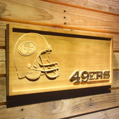 San Francisco 49ers Helmet Wood Sign neon sign LED