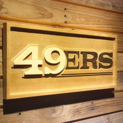 San Francisco 49ers Text Wood Sign neon sign LED