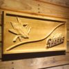 San Jose Sharks Split Wood Sign