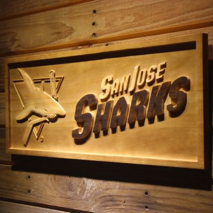 San Jose Sharks Wood Sign - Legacy Edition neon sign LED
