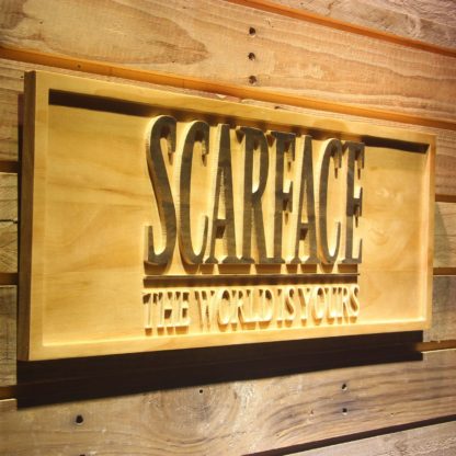 Scarface The World is Yours Wood Sign neon sign LED