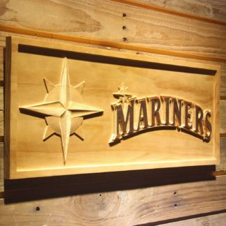Seattle Mariners 3 Wood Sign neon sign LED