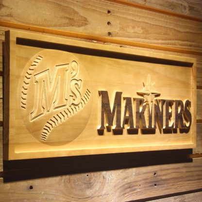Seattle Mariners 1987-1992 Wood Sign - Legacy Edition neon sign LED