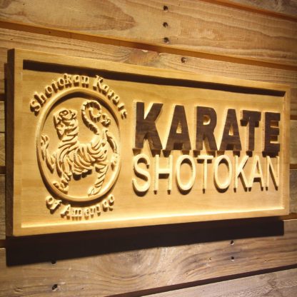 Shotokan Karate Wood Sign neon sign LED