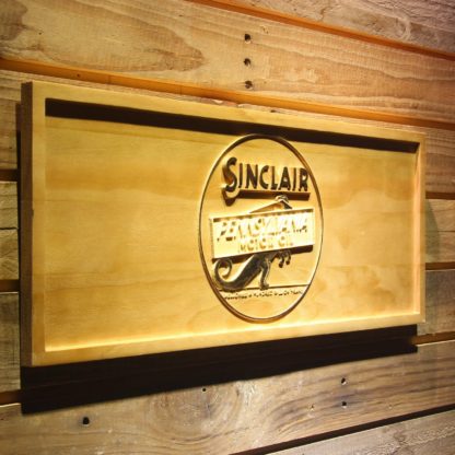 Sinclair Motor Oil Wood Sign neon sign LED