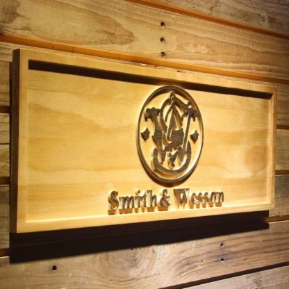 Smith & Wesson Wood Sign neon sign LED