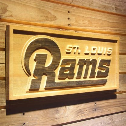 St Louis Rams 2000-2015 Text Wood Sign - Legacy Edition neon sign LED