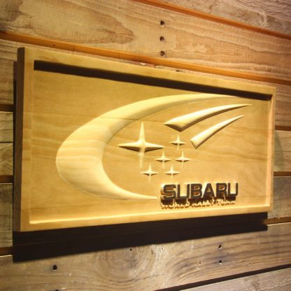 Subaru World Rally Team Wood Sign neon sign LED