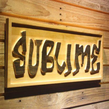 Sublime Wood Sign neon sign LED