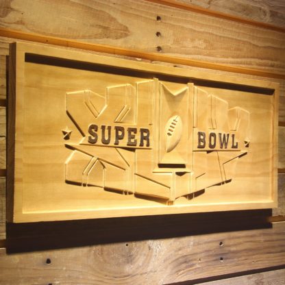 Super Bowl XLIV Wood Sign neon sign LED