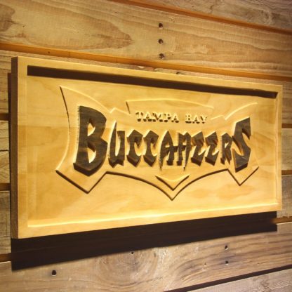 Tampa Bay Buccaneers 1997-2013 Text Logo Wood Sign - Legacy Edition neon sign LED