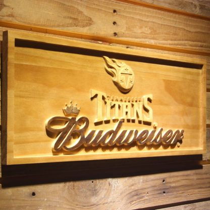 Tennessee Titans Budweiser Wood Sign neon sign LED