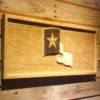 Texas Rangers Flag Wood Sign