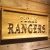 Texas Rangers Text Wood Sign