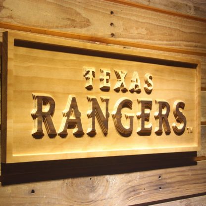 Texas Rangers Text Wood Sign neon sign LED