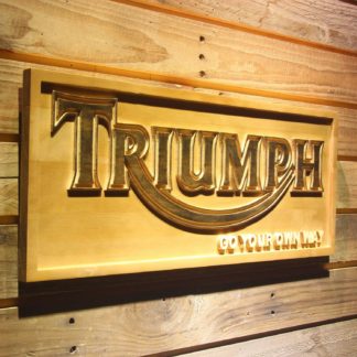 Triumph Go Your Own Way Wood Sign neon sign LED