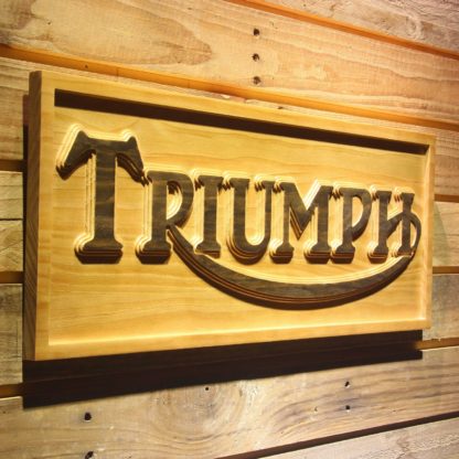 Triumph Old Logo Wood Sign neon sign LED