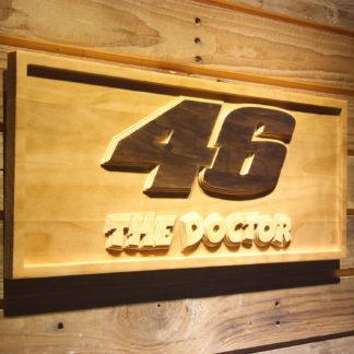 Valentino Rossi 46 The Doctor Wood Sign neon sign LED