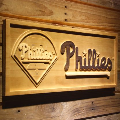 Philadelphia Phillies Wood Sign neon sign LED