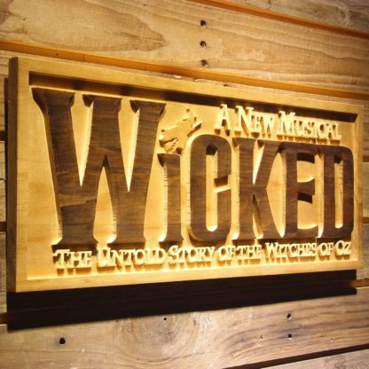 Wicked The Musical Wood Sign neon sign LED