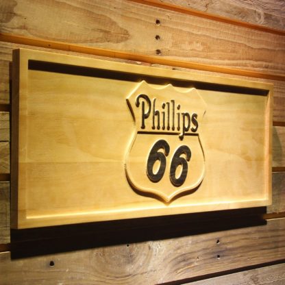 Phillips 66 Gasoline Wood Sign neon sign LED