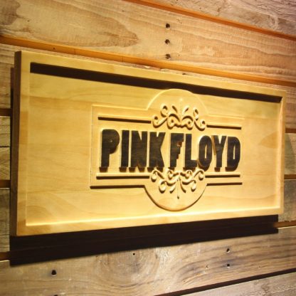 Pink Floyd Old Time Logo Wood Sign neon sign LED