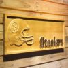 Pittsburgh Steelers Helmet Wood Sign