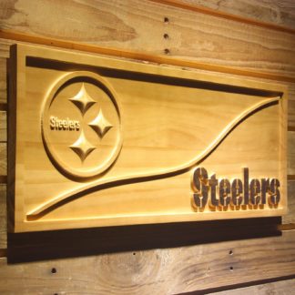 Pittsburgh Steelers Split Wood Sign neon sign LED
