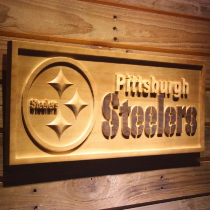 Pittsburgh Steelers Wood Sign neon sign LED