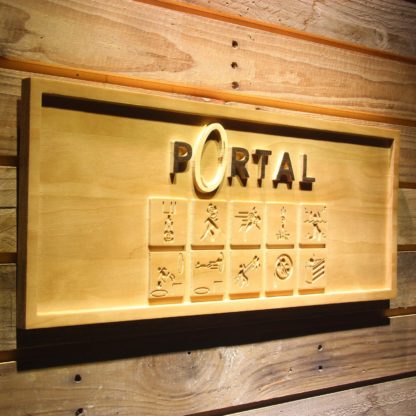 Portal Wood Sign neon sign LED