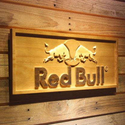 Red Bull Wood Sign neon sign LED