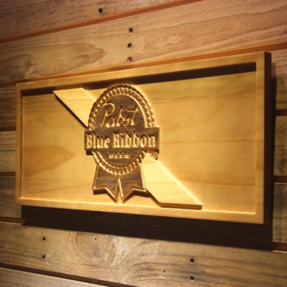 Pabst Blue Ribbon Wood Sign neon sign LED